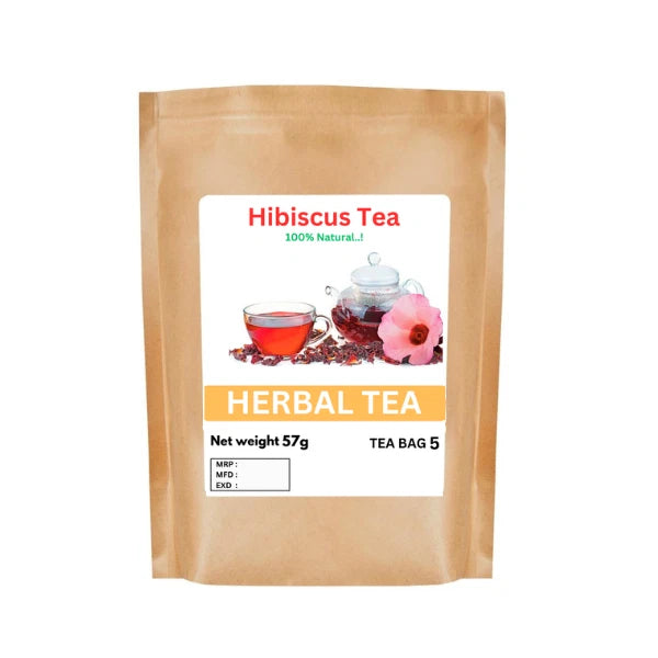 Organic Hibiscus Flower Herbal Tea - 100% Pure Premium Quality! 25 - 125 Bag