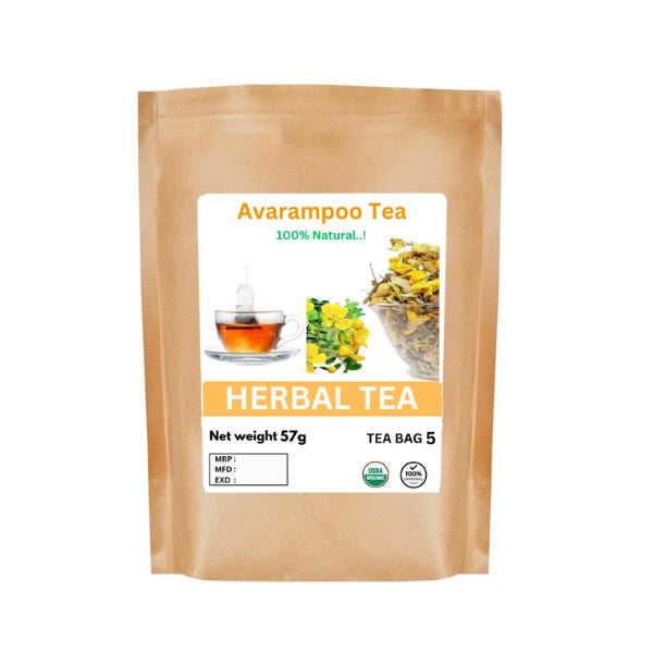 Organic Avarampoo Herbal Tea - 100% Natural Pure Premium Quality! 25 - 125 Bag.