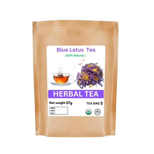 Organic Blue Lotus Flower Herbal Tea - 100% Pure Premium Quality! 25 - 125 Bag