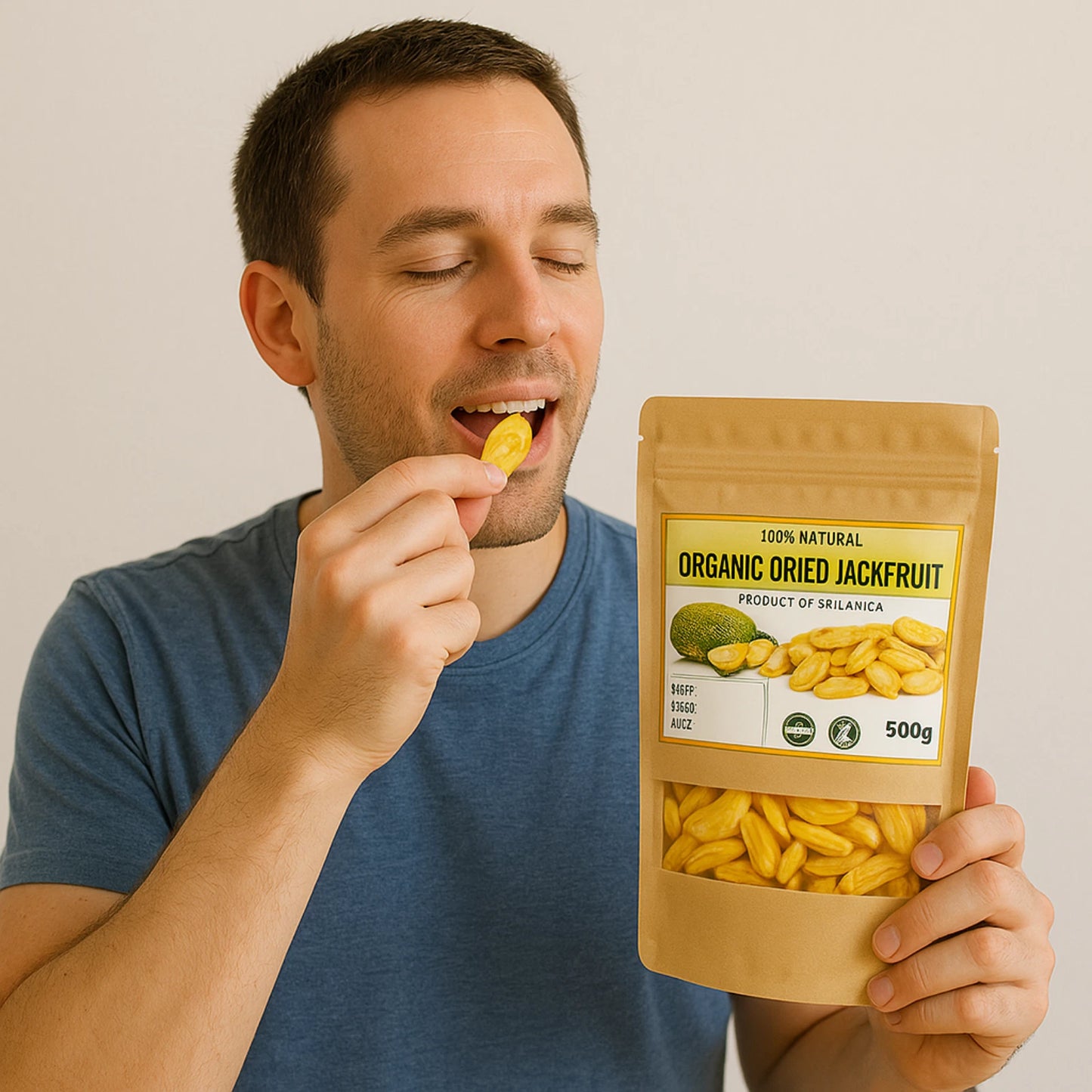 Organic Dried Jackfruit - 100% Pure Natural Dried Jackfruit Premium Quality!