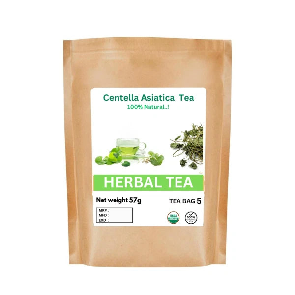 Organic Centella Asiatica Herbal Tea - 100% Pure Premium Quality! 25 - 125 Bag