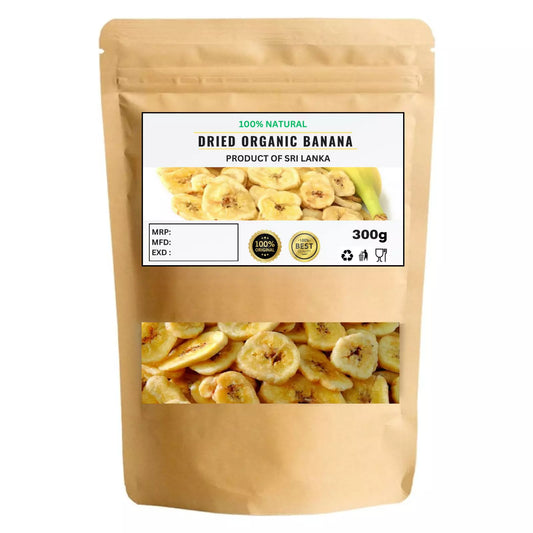 Organic Banana Chips - 100% Pure Natural Dried Banana,Kosher, Vegan