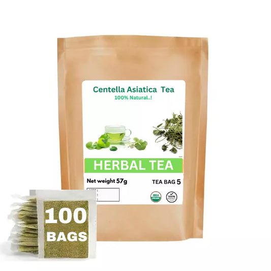 Organic Centella Asiatica Herbal Tea - 100% Pure Premium Quality! 25 - 125 Bag
